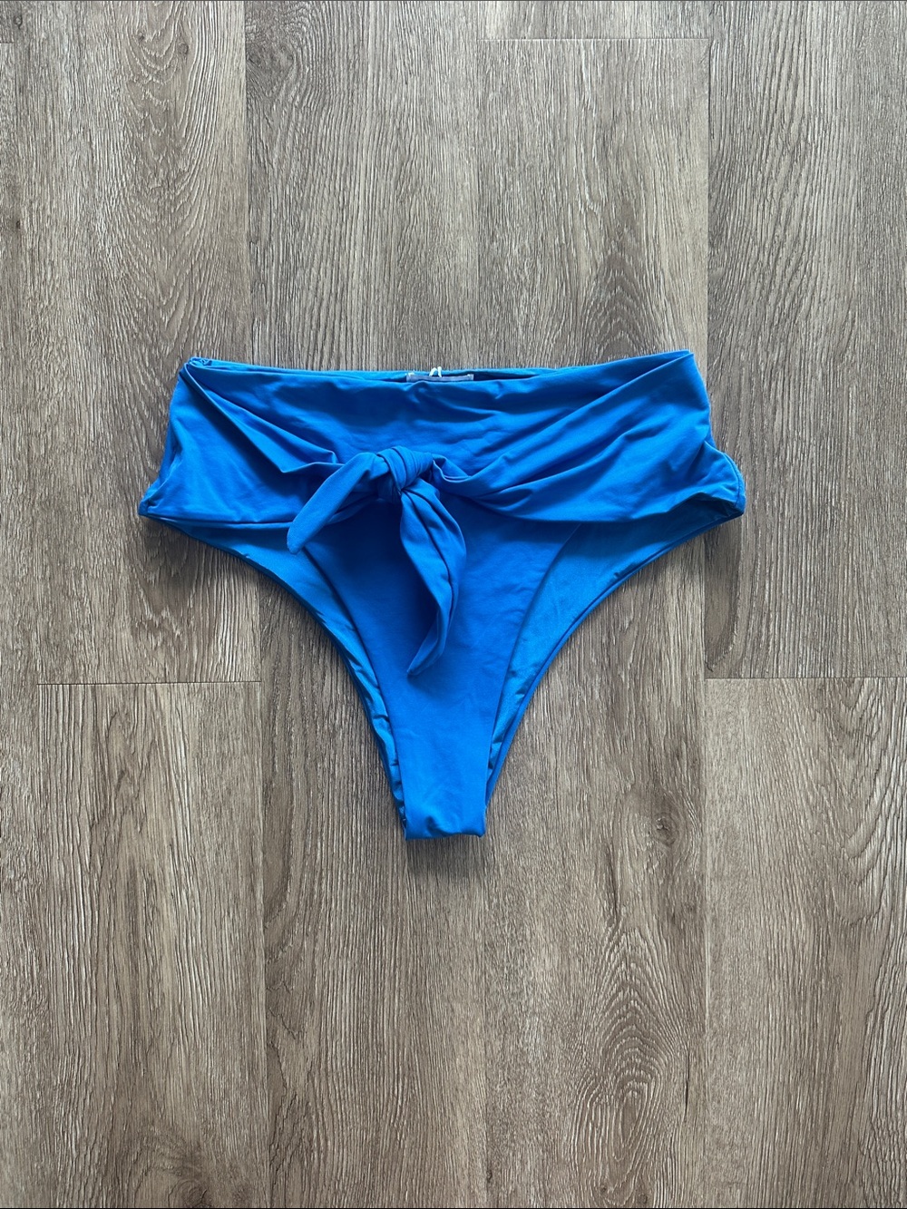 WeWoreWhat Riviera Bikini Bottom Matisse Blue Medium High Rise‎ Cheeky